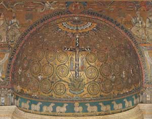 Significato della Spirale - Mosaico dell'Abside di San Clemente in Roma - prima metà XII sec. d.C.