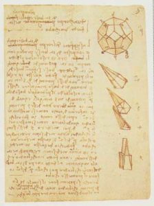 Significato del Pentagono e del Pentagramma - Leonardo da Vinci - Codice Forster I - 1505