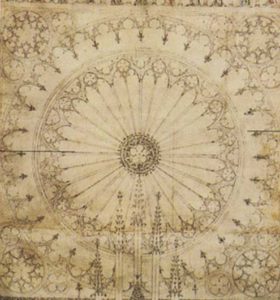 Significato del Pentagono e del Pentagramma - Progetto per la Cattedrale di Strasburgo - XIV sec.